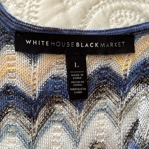 White House Black Market V neck sweater shell Large - Picture 3 of 4